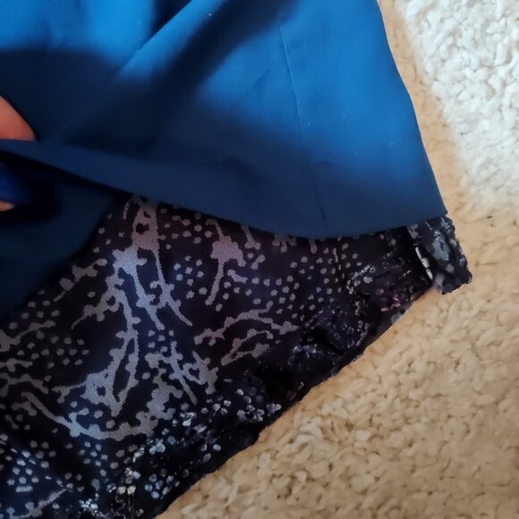 Studio Birkin Dress Made in France Carolina Fully Lined Sz M Laser Velvet - Picture 10 of 11